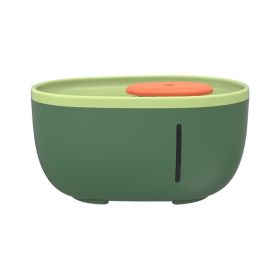 Ai Wo Pet Water dispenser Intelligent filtration Large capacity water dispenser Automatic water feeder Cat water supply wholesale (colour: Without induction, Specifications: Avocado water dispenser - green)