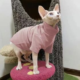 Hairless Cat Clothes Thermal Base (Option: Light Pink-2XL)